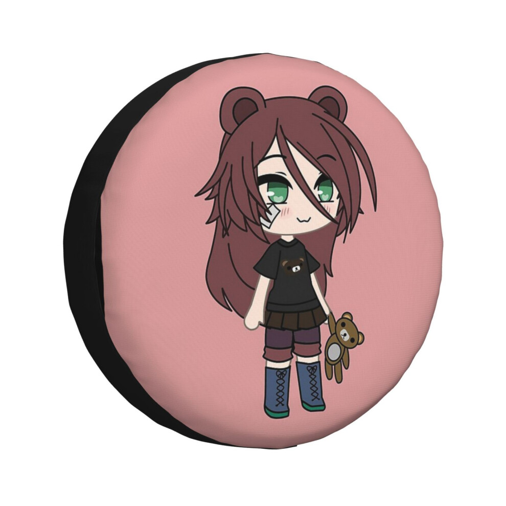 (Gacha Life Series - Magical Bear Girl Kaya_1942) Spare Tire Cover For Rv Trailer, Waterproof Wheel Covers Protectors Camper Fit For Jeep Wrangler Rv 6931076098469