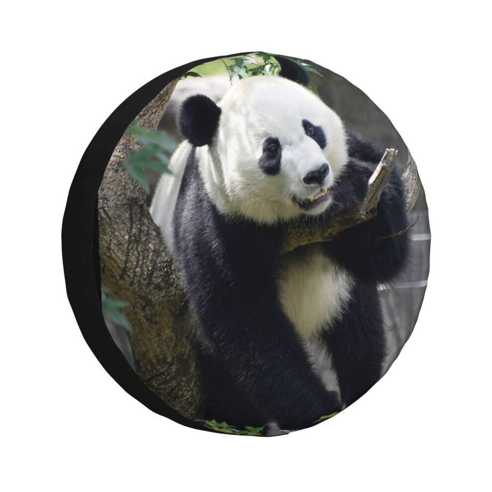 (Giant Panda Bei Bei At The National Zoo_1376) Spare Tire Cover For Rv Trailer, Waterproof Wheel Covers Protectors Camper Fit For Jeep Wrangler Rv Suv 6931076097349