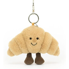 (Croissant) Bartholomew Bear Bag Charm Croissant Clip-On Keychain Bag Charm Collection Plush Toys