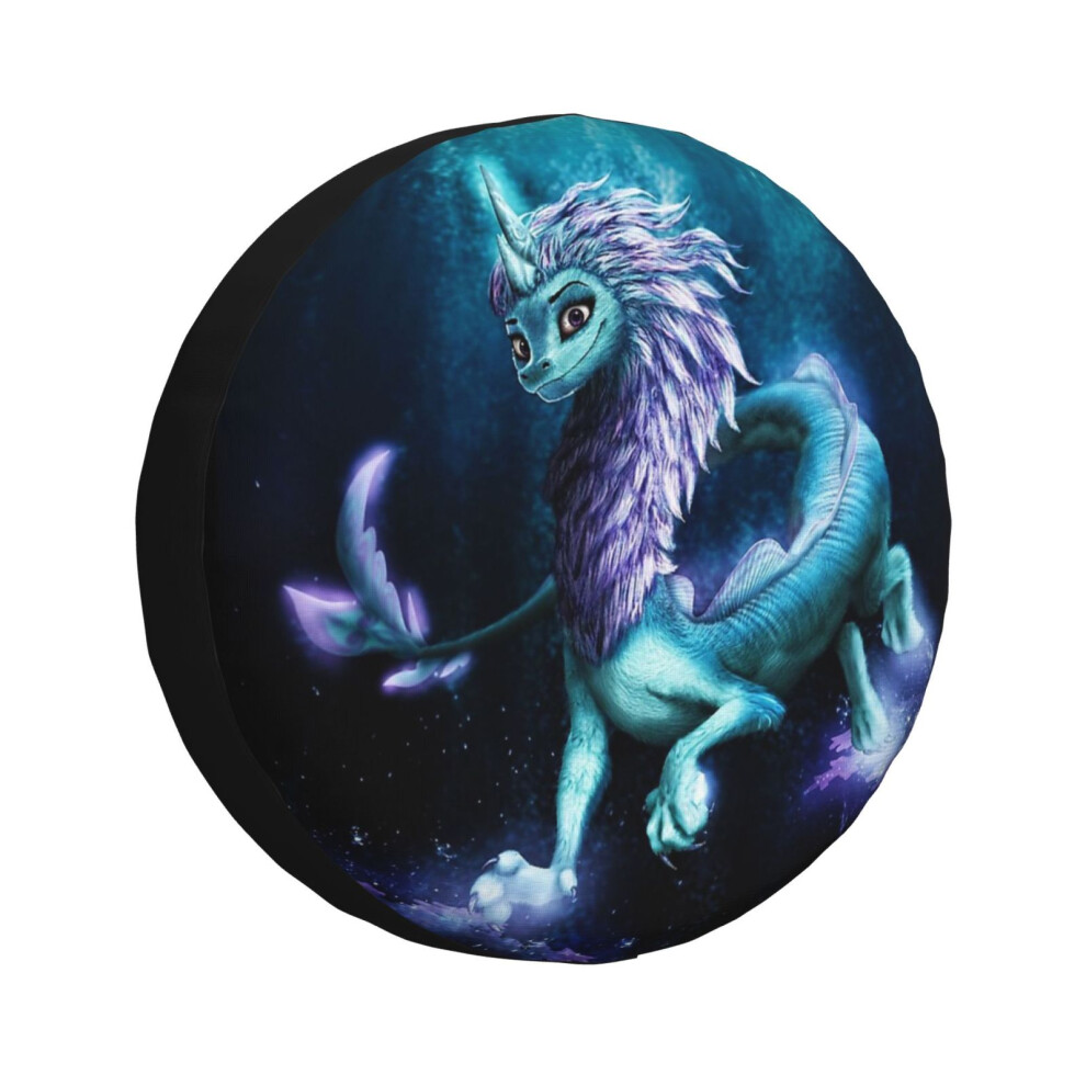 (Glowing Mighty Sisu Dragon_1433) Spare Tire Cover For Rv Trailer, Waterproof Wheel Covers Protectors Camper Fit For Jeep Wrangler Rv Suv Van Truck Tr 6931076096793