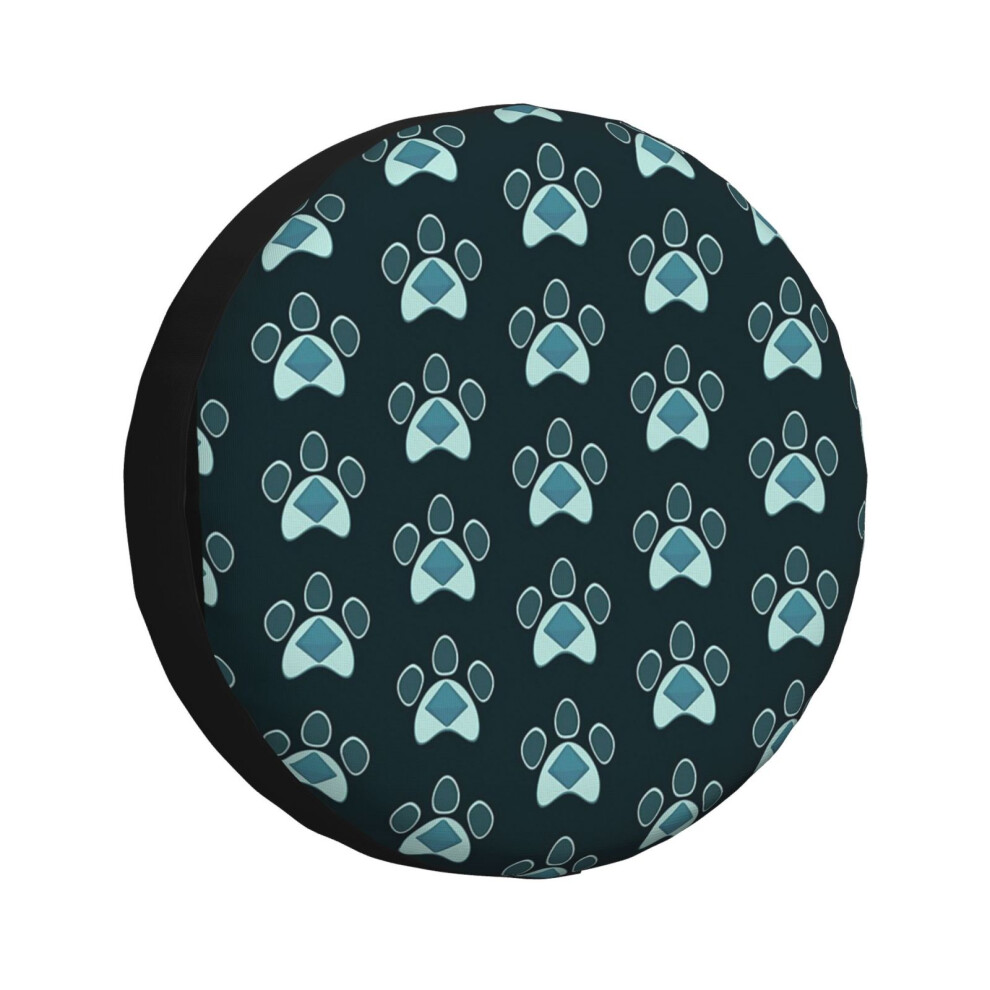(Glaceon Pawprint_1071) Spare Tire Cover For Rv Trailer, Waterproof Wheel Covers Protectors Camper Fit For Jeep Wrangler Rv Suv Van Truck Travel Vehic 6931076096939