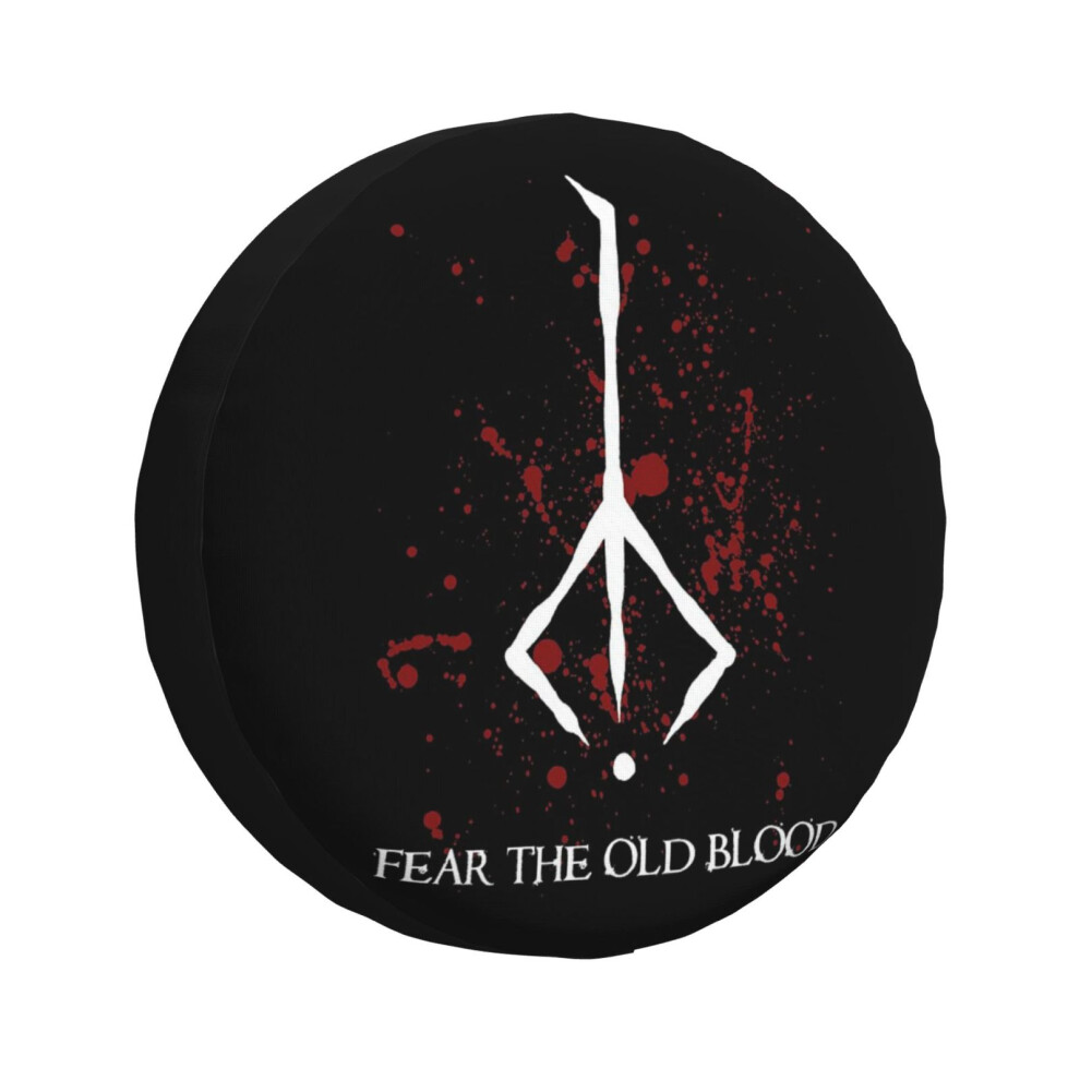 (Hunter Symbol - Bloodborne Caryll Rune_5682) Spare Tire Cover For Rv Trailer, Waterproof Wheel Covers Protectors Camper Fit For Jeep Wrangler Rv Suv 6931076110819