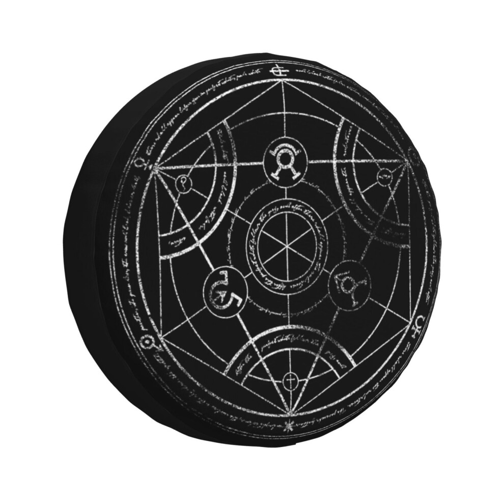 (Human Transmutation Circle - Chalk_871) Spare Tire Cover For Rv Trailer, Waterproof Wheel Covers Protectors Camper Fit For Jeep Wrangler Rv Suv Van T 6931076110901