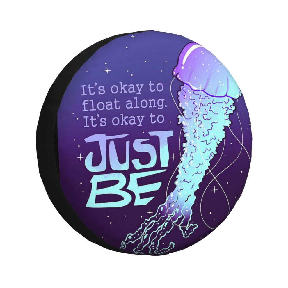 (It's Okay To Just Be Cosmic Jellyfish_3359) Spare Tire Cover For Rv Trailer, Waterproof Wheel Covers Protectors Camper Fit For Jeep Wrangler Rv Suv V 6931076108038