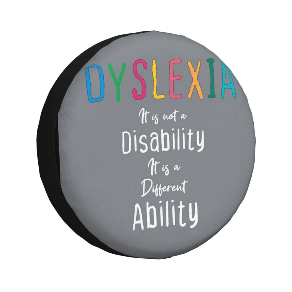 (It_amp_39_s Not A Disability It_amp_s A Different Ability Shirt - World Dyslexia Awareness Day_3486) Spare Tire Cover For Rv Trailer, Waterproof Whee 6931076108458