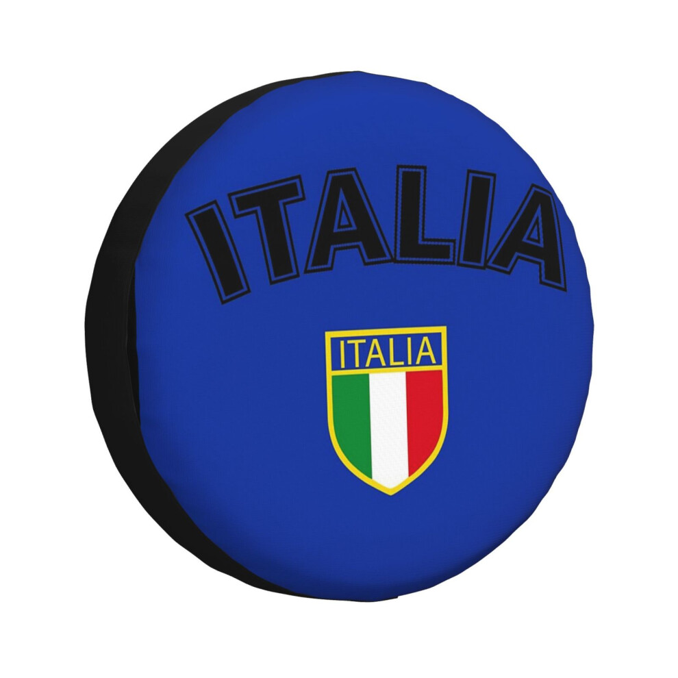 (Italy, Italia, Version_2869) Spare Tire Cover For Rv Trailer, Waterproof Wheel Covers Protectors Camper Fit For Jeep Wrangler Rv Suv Van Truck T Blue 6931076108403