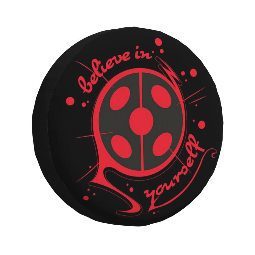 (Miraculous Ladybug - Believe In Yourself_5660) Spare Tire Cover For Rv Trailer, Waterproof Wheel Covers Protectors Camper Fit For Jeep Wrangler Rv Su 6931076115777