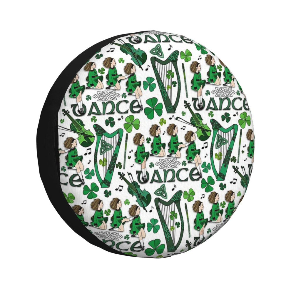 (Irish Dance_1036) Spare Tire Cover for RV Trailer, Waterproof Wheel Covers Protectors Camper Fit for Jeep Wrangler Rv SUV Van Truck Travel Vehicle /-image-OPC-PGN7DGK-NEW
