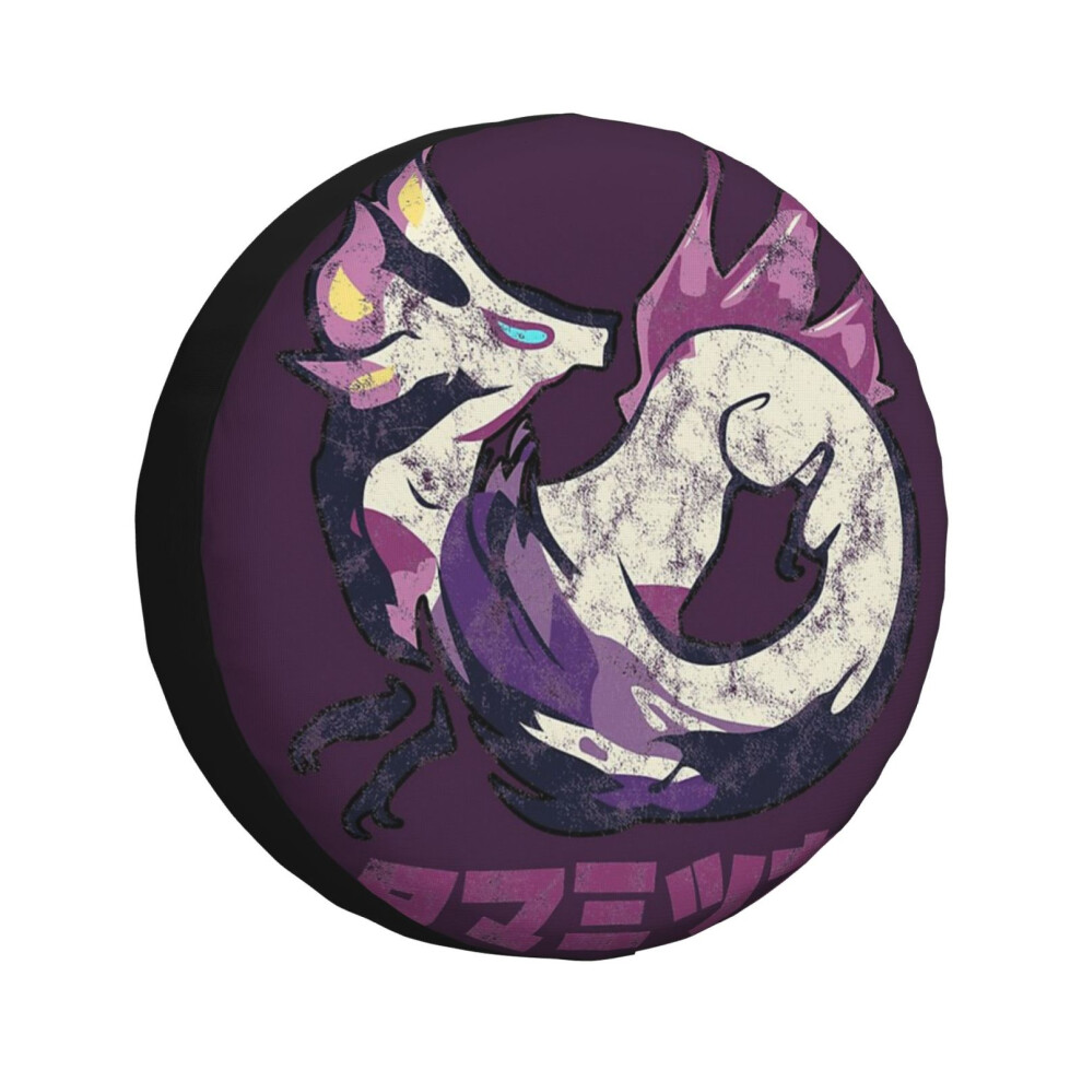 (Monster Hunter Rise Mizutsune Kanji Icon_7448) Spare Tire Cover For Rv Trailer, Waterproof Wheel Covers Protectors Camper Fit For Jeep Wrangler Rv Su 6931076115029