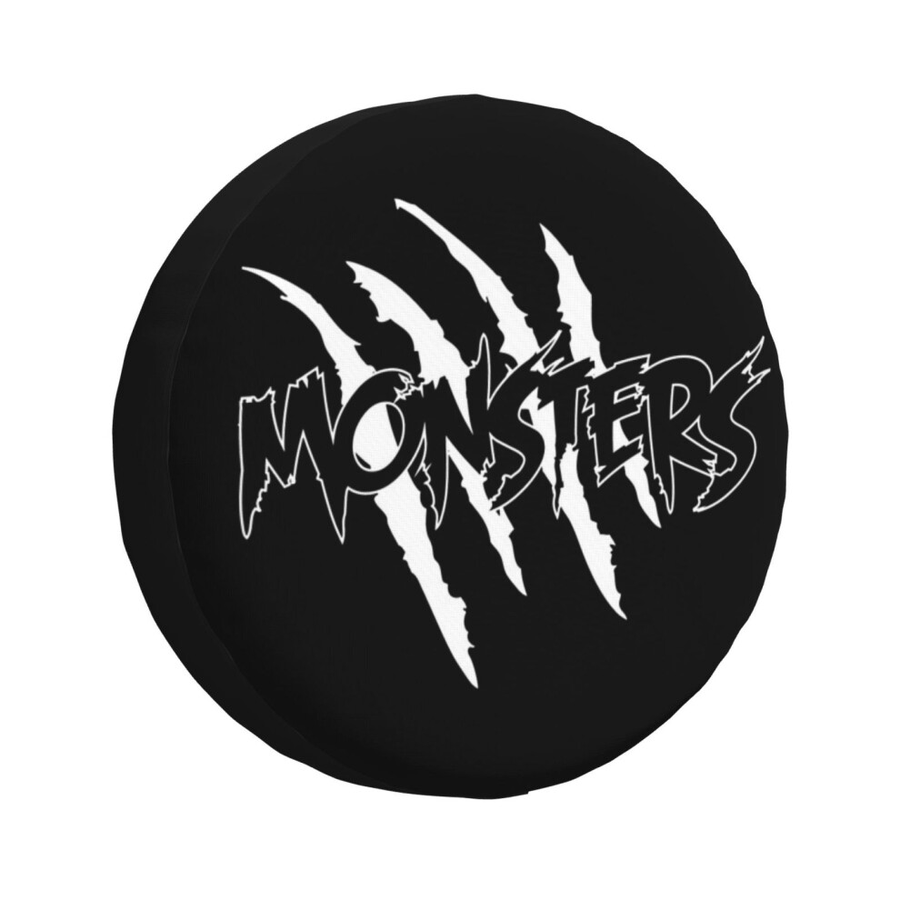 (Monsters Merchandise_493) Spare Tire Cover For Rv Trailer, Waterproof Wheel Covers Protectors Camper Fit For Jeep Wrangler Rv Suv Van Truck Travel Ve 6931076114916