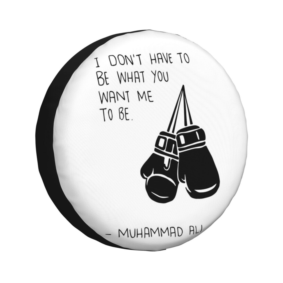 (Muhammad Ali Quote On Being Yourself_286) Spare Tire Cover For Rv Trailer, Waterproof Wheel Covers Protectors Camper Fit For Jeep Wrangler Rv Suv Van 6931076113704