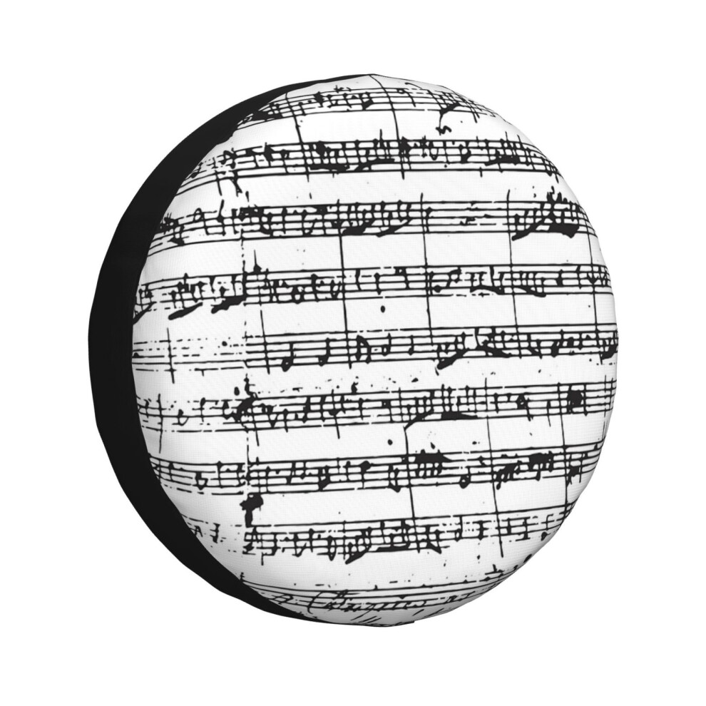 (Mozart Manuscript_2345) Spare Tire Cover For Rv Trailer, Waterproof Wheel Covers Protectors Camper Fit For Jeep Wrangler Rv Suv Van Truck Travel Vehi 6931076113995