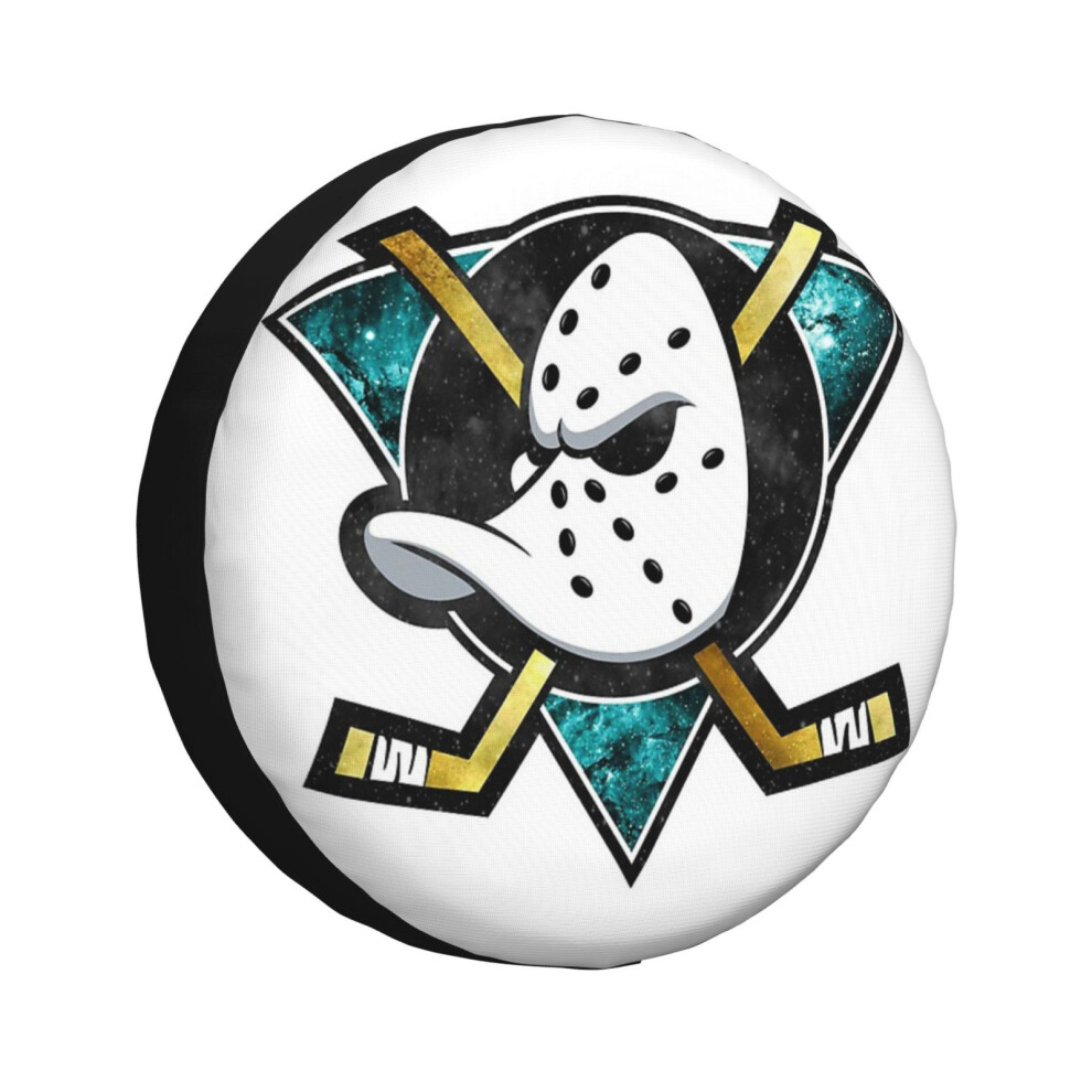 (Mighty Ducks Of Anaheim Logo_1889) Spare Tire Cover For Rv Trailer, Waterproof Wheel Covers Protectors Camper Fit For Jeep Wrangler Rv Suv Van Truck 6931076116323