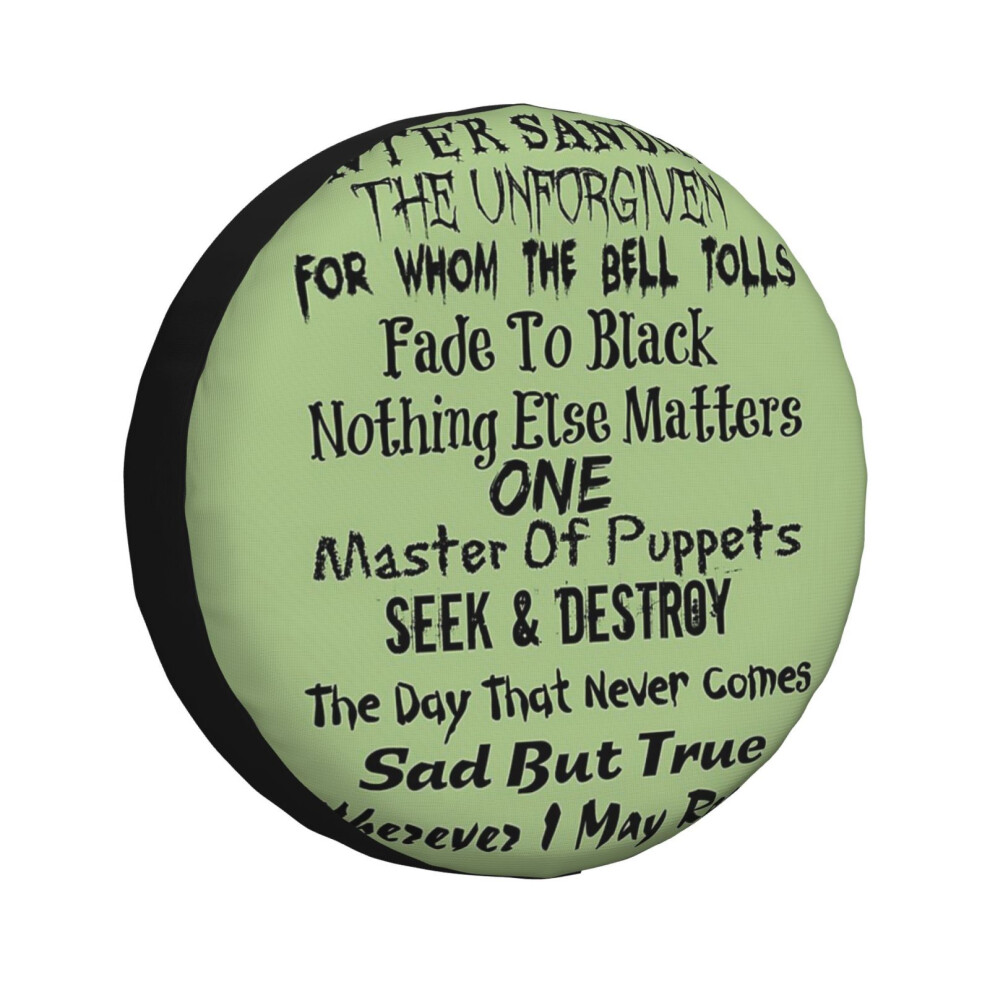 (Master Of Puppets_699) Spare Tire Cover For Rv Trailer, Waterproof Wheel Covers Protectors Camper Fit For Jeep Wrangler Rv Suv Van Truck Travel Vehic 6931076117733