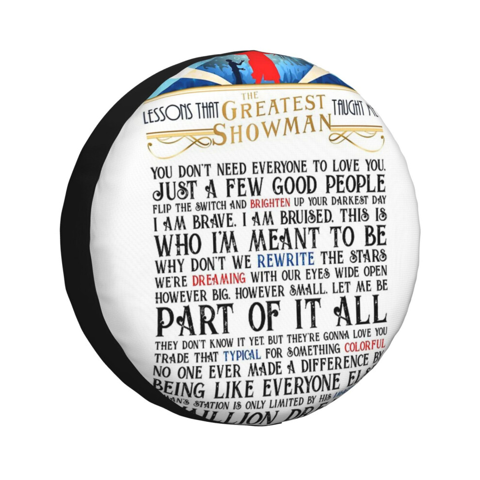 (Lessons That The Greatest Showman Taught Me_309) Spare Tire Cover For Rv Trailer, Waterproof Wheel Covers Protectors Camper Fit For Jeep Wrangler Rv 6931076122249