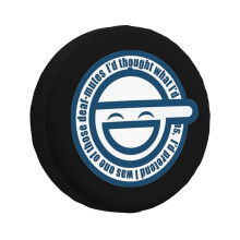 (Laughing Man Perfect Gift_1420) Spare Tire Cover for RV Trailer, Waterproof Wheel Covers Protectors Camper Fit for Jeep Wrangler Rv SUV Van Truck Travel Vehicle / 14 15 16 17 Inch