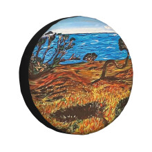 (Last Of The Koa Forest_3800) Spare Tire Cover for RV Trailer, Waterproof Wheel Covers Protectors Camper Fit for Jeep Wrangler Rv SUV Van Truck Travel Vehicle / 14 15 16 17 Inch