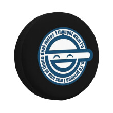 (Laughing Man - GHOST IN THE SHELL_3503) Spare Tire Cover for RV Trailer, Waterproof Wheel Covers Protectors Camper Fit for Jeep Wrangler Rv SUV Van Truck Travel Vehicle / 14 15 16 17 Inch