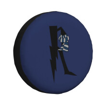 (R Letter Harry P Hp Raven Lettering_521) Spare Tire Cover for RV Trailer, Waterproof Wheel Covers Protectors Camper Fit for Jeep Wrangler Rv SUV Van Truck Travel Vehicle / 14 15 16 17 Inch