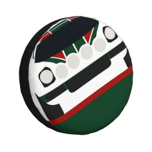 (Lancia Stratos_1007) Spare Tire Cover for RV Trailer, Waterproof Wheel Covers Protectors Camper Fit for Jeep Wrangler Rv SUV Van Truck Travel Vehicle / 14 15 16 17 Inch