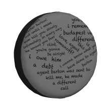 (Quotes Of The Heart - Clintasha (Black)_4729) Spare Tire Cover for RV Trailer, Waterproof Wheel Covers Protectors Camper Fit for Jeep Wrangler Rv SUV Van Truck Travel Vehicle / 14 15 16 17 Inch