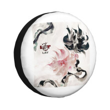 (Lay (Zhang Yixing)_6401) Spare Tire Cover for RV Trailer, Waterproof Wheel Covers Protectors Camper Fit for Jeep Wrangler Rv SUV Van Truck Travel Vehicle / 14 15 16 17 Inch