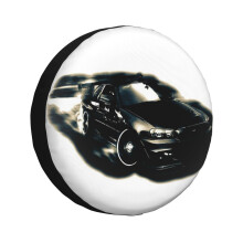 (R34 Drift_4885) Spare Tire Cover for RV Trailer, Waterproof Wheel Covers Protectors Camper Fit for Jeep Wrangler Rv SUV Van Truck Travel Vehicle / 14 15 16 17 Inch