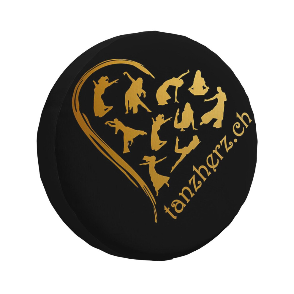 (Premium Edition - Now Your Tanzherz Collection_690) Spare Tire Cover For Rv Trailer, Waterproof Wheel Covers Protectors Camper Fit For Je Golden/Gold 6931076124625