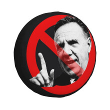 (No To Quebec Banana Republic Elections CAQ Red Stop Francois Legault Non Arruda Coalition Avenir Que) Spare Tire Cover for RV Trailer, Waterproof Wheel Covers Protectors Camper Fit for Jeep Wrangler Rv SUV Van Truck Travel Vehicle / 14 15 16 17 Inch