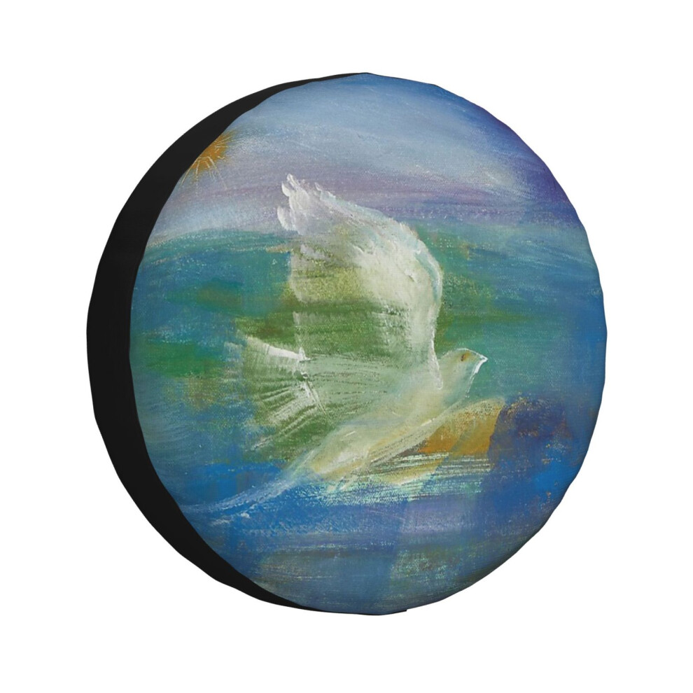 (Peace On Earth _7541) Spare Tire Cover For Rv Trailer, Waterproof Wheel Covers Protectors Camper Fit For Jeep Wrangler Rv Suv Van Truck Travel Vehicl 6931076127343