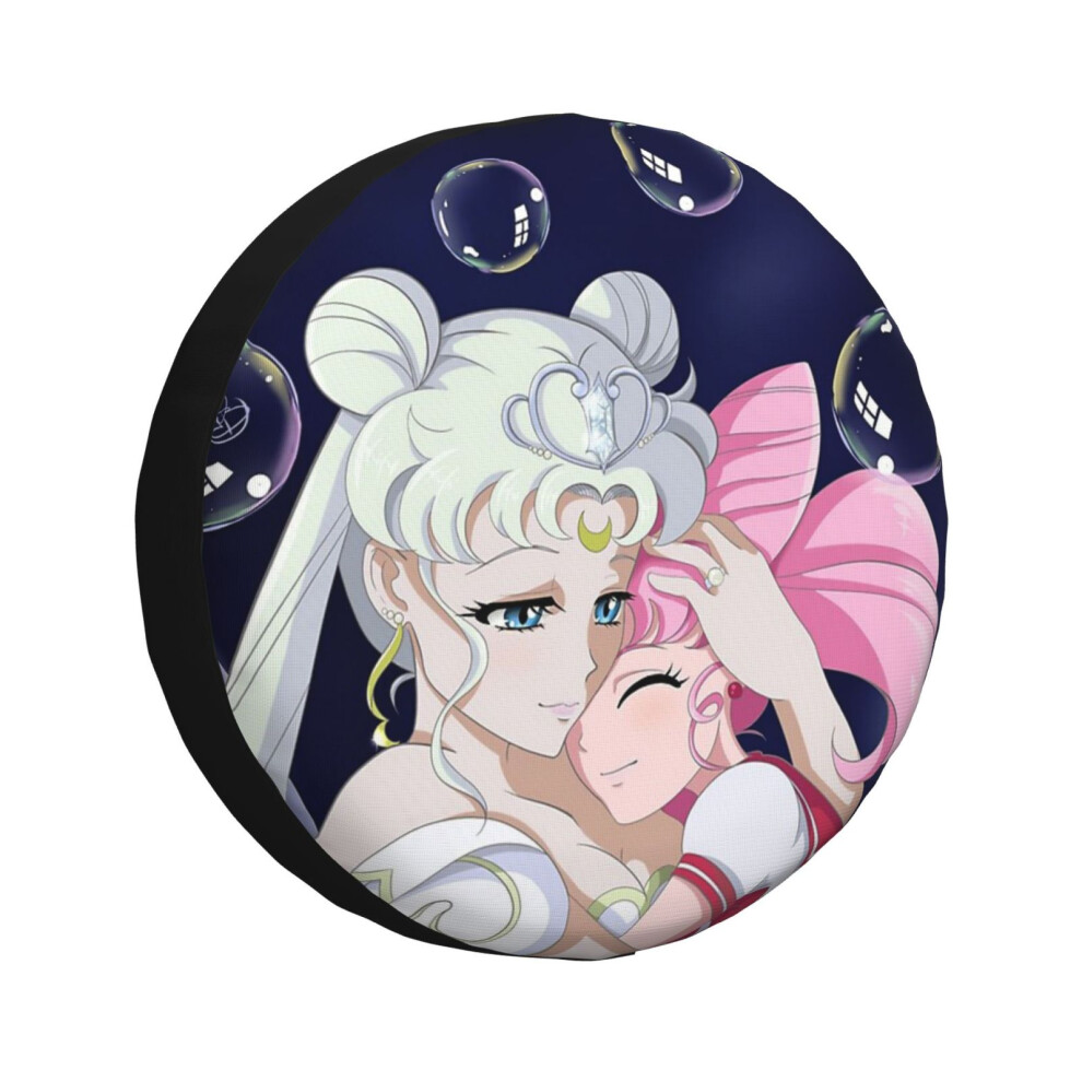 (Queenserenity And Chibiusa_2862) Spare Tire Cover For Rv Trailer, Waterproof Wheel Covers Protectors Camper Fit For Jeep Wrangler Rv Suv Van Truck Tr 6931076123284