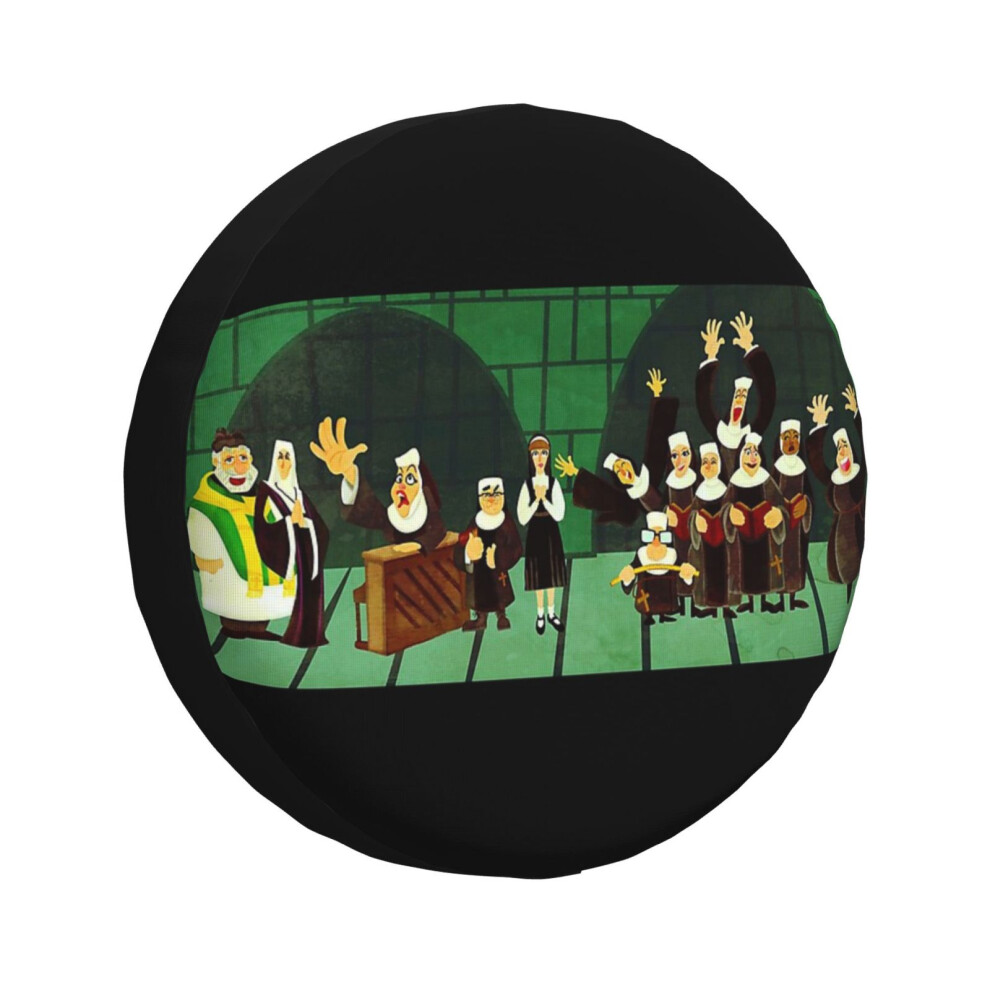 (Sister Act-Nun Mug_7500) Spare Tire Cover For Rv Trailer, Waterproof Wheel Covers Protectors Camper Fit For Jeep Wrangler Rv Suv Van Truck Travel Veh 6931076135553