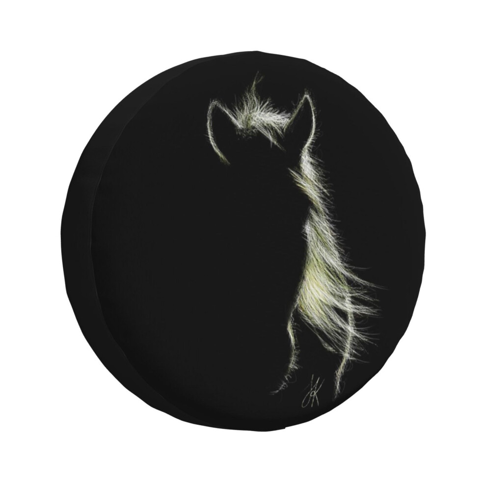 (Silhouette Horse_200) Spare Tire Cover For Rv Trailer, Waterproof Wheel Covers Protectors Camper Fit For Jeep Wrangler Rv Suv Van Truck Travel Vehicl 6931076135966