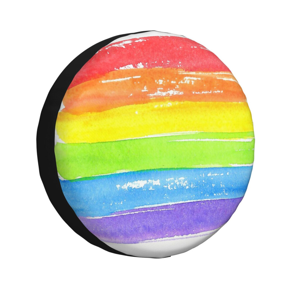 (Lgbt Parade Flag, Gay Pride Symbol_1729) Spare Tire Cover For Rv Trailer, Waterproof Wheel Covers Protectors Camper Fit For Jeep Wrangler Rv Suv Van 6931076121945