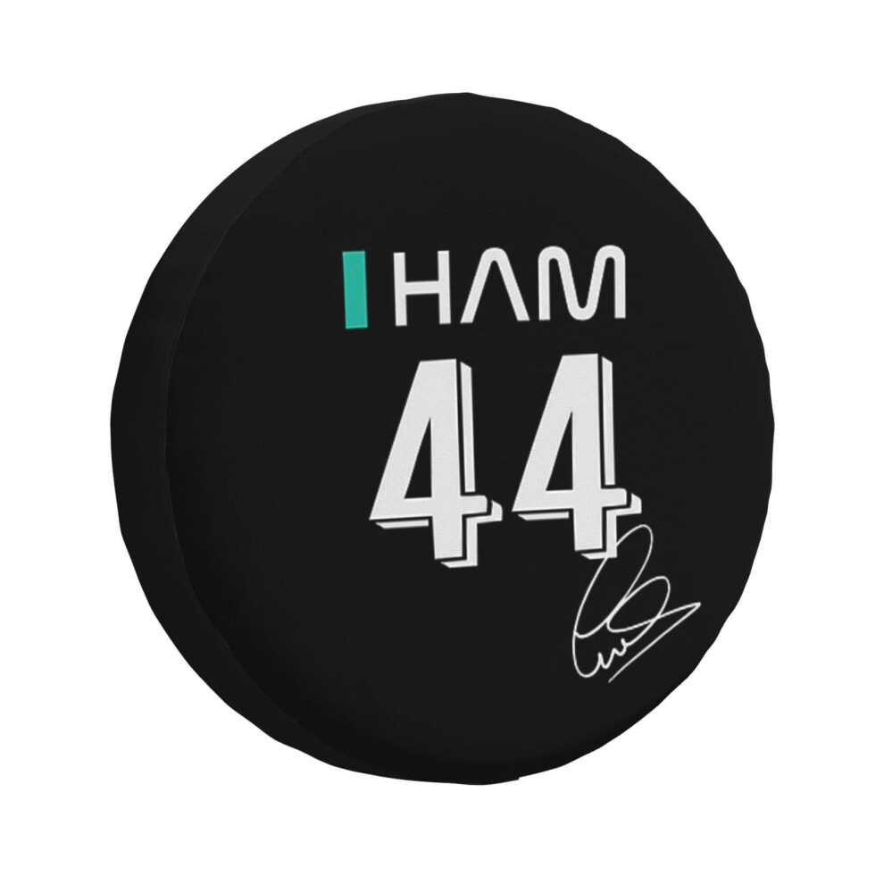 (Lewis Hamilton 44 - F1 2023_2554) Spare Tire Cover For Rv Trailer, Waterproof Wheel Covers Protectors Camper Fit For Jeep Wrangler Rv Suv Van Truck T 6931076122034