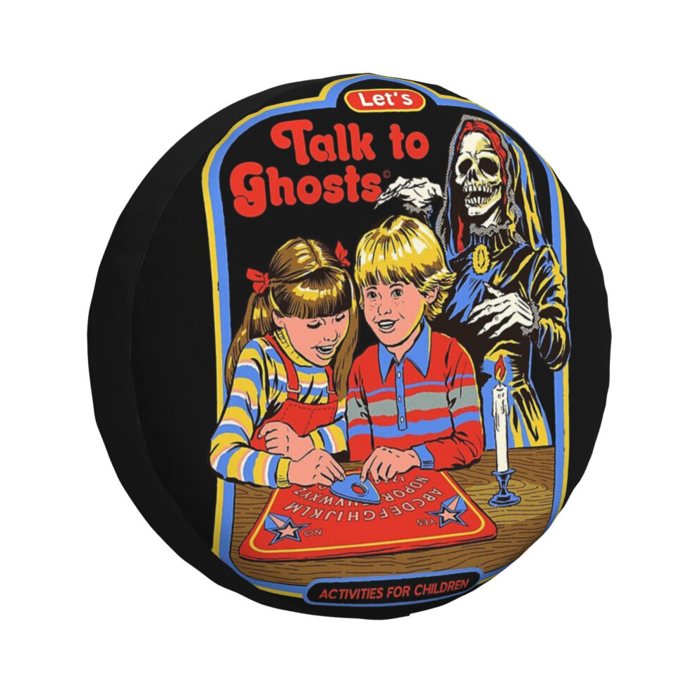 (Let's Talk To Ghosts_3075) Spare Tire Cover For Rv Trailer, Waterproof Wheel Covers Protectors Camper Fit For Jeep Wrangler Rv Suv Van Truck Travel V 6931076122072