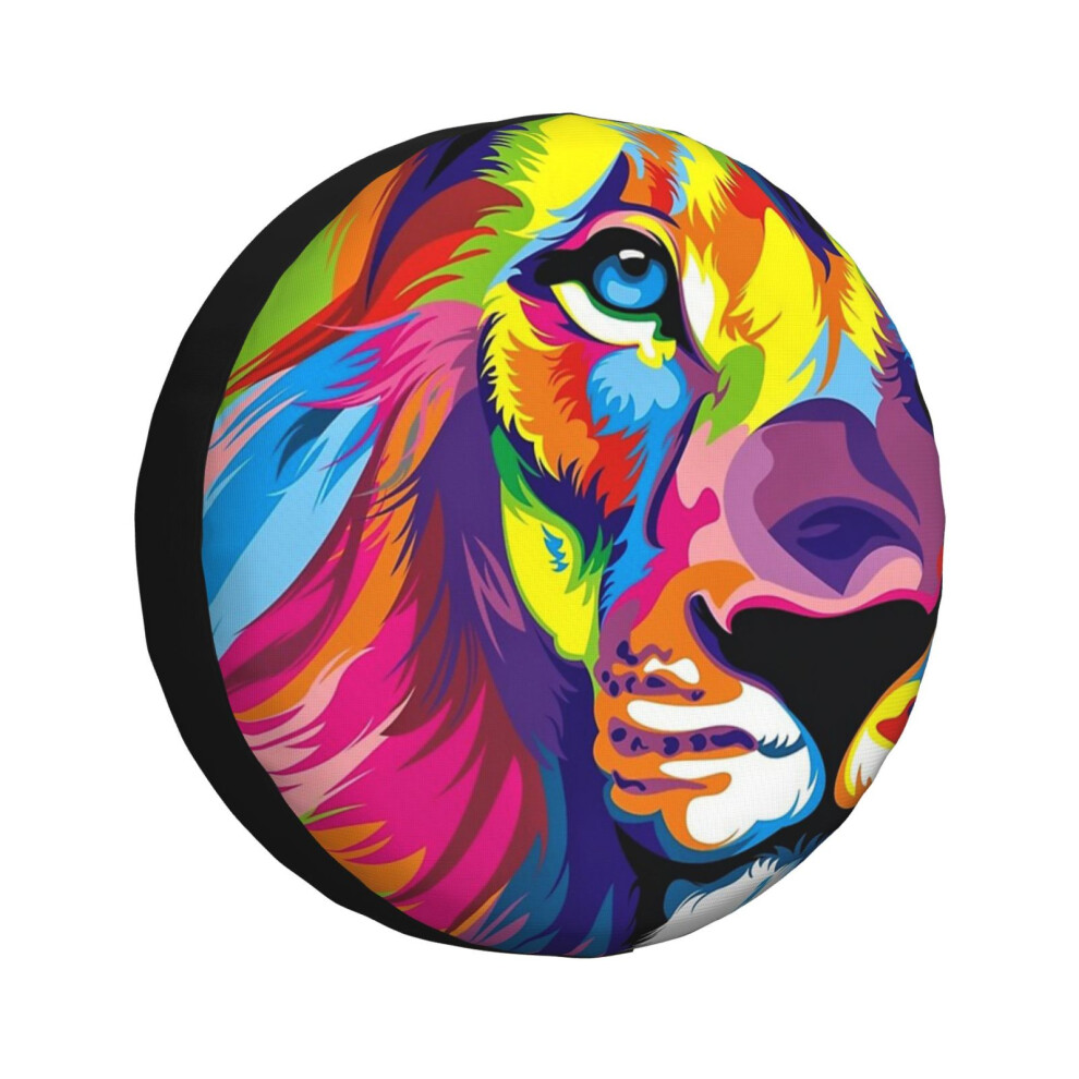 (Lion Pride_1307) Spare Tire Cover For Rv Trailer, Waterproof Wheel Covers Protectors Camper Fit For Jeep Wrangler Rv Suv Van Truck Travel Vehicle / 1 6931076121310