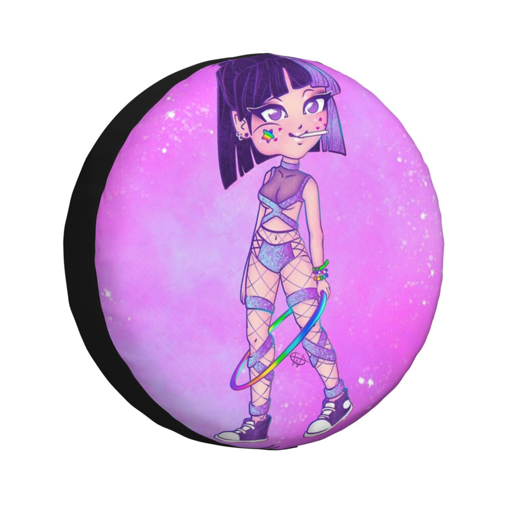 ( Chibi Raver Saturn_5398) Spare Tire Cover For Rv Trailer, Waterproof Wheel Covers Protectors Camper Fit For Jeep Wrangler Rv Suv Van Truck Trav Light 6931076121631