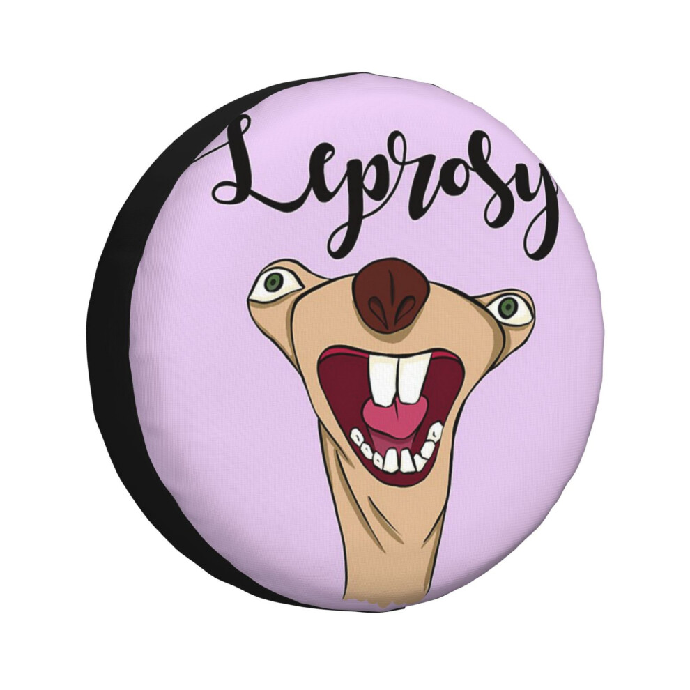 (Sid The Sloth Leprosy_1368) Spare Tire Cover For Rv Trailer, Waterproof Wheel Covers Protectors Camper Fit For Jeep Wrangler Rv Suv Van Truck Travel 6931076136024