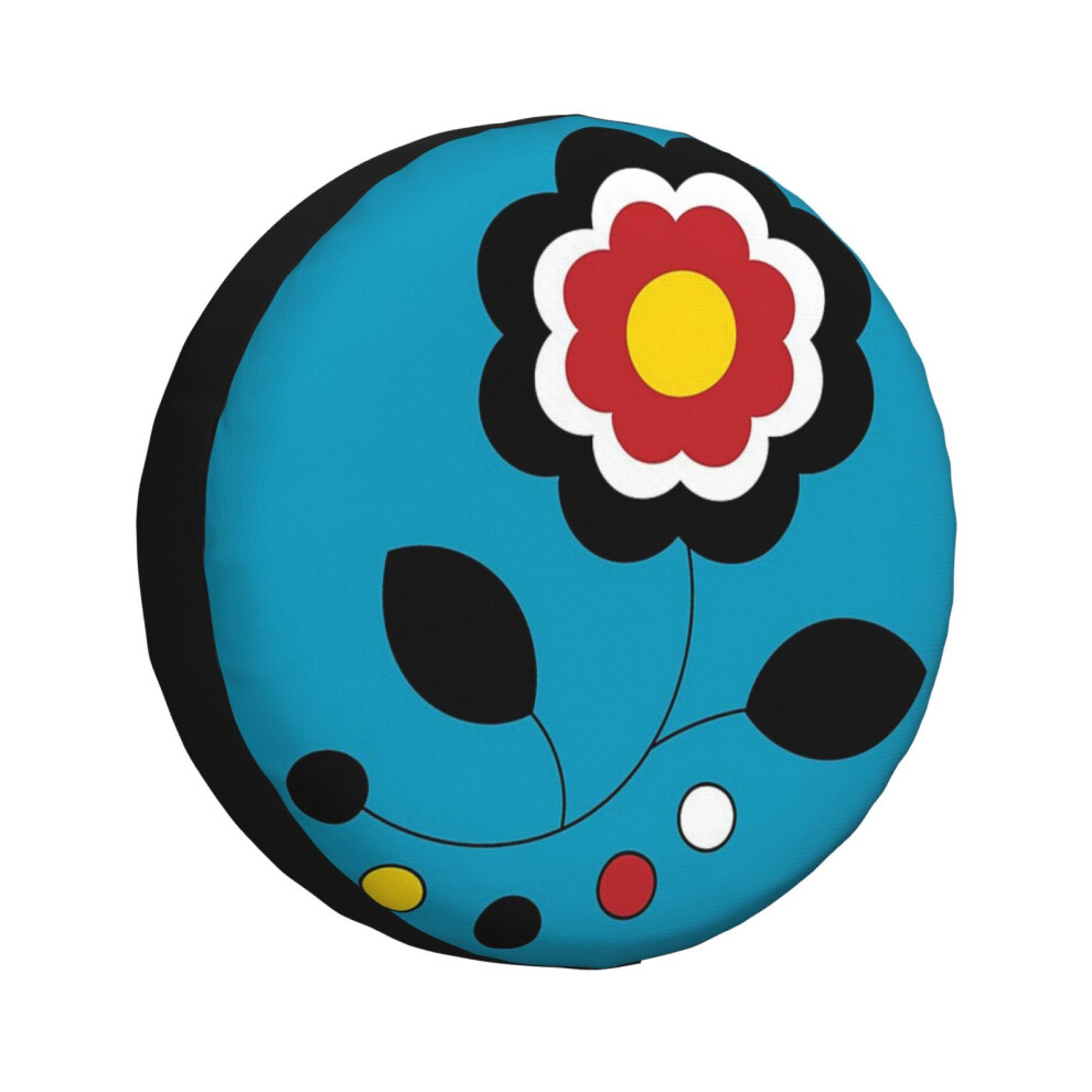 (Ojibwe Four Directions Flower Beadwork Indigenous Wawezhi Canada_3418) Spare Tire Cover For Rv Trailer, Waterproof Wheel Covers Protectors Camper Fit 6931076129798