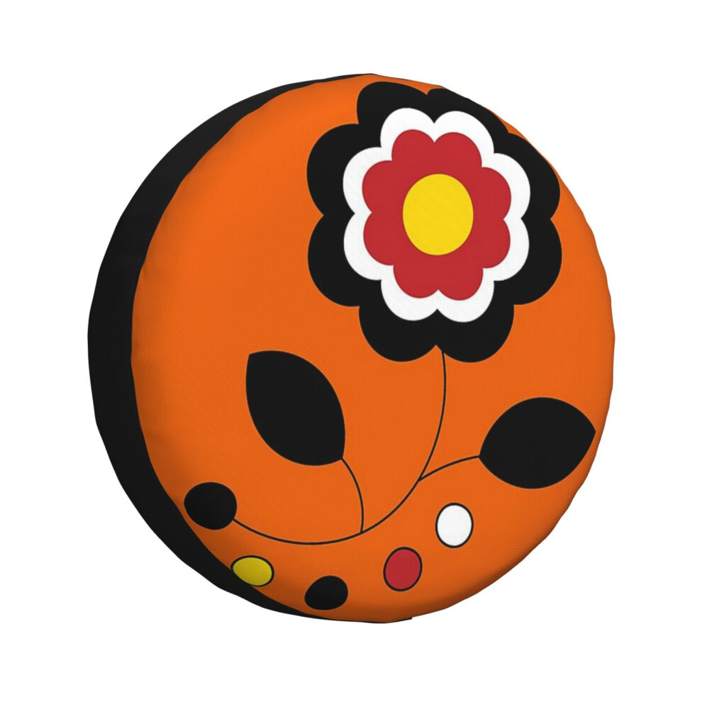 (Ojibwe Four Directions Flower Beadwork Indigenous WAWEZHI CANADA_4382) Spare Tire Cover for RV Trailer, Waterproof Wheel Covers Protectors Camper Fit-image-OPC-PGN7HM9-NEW