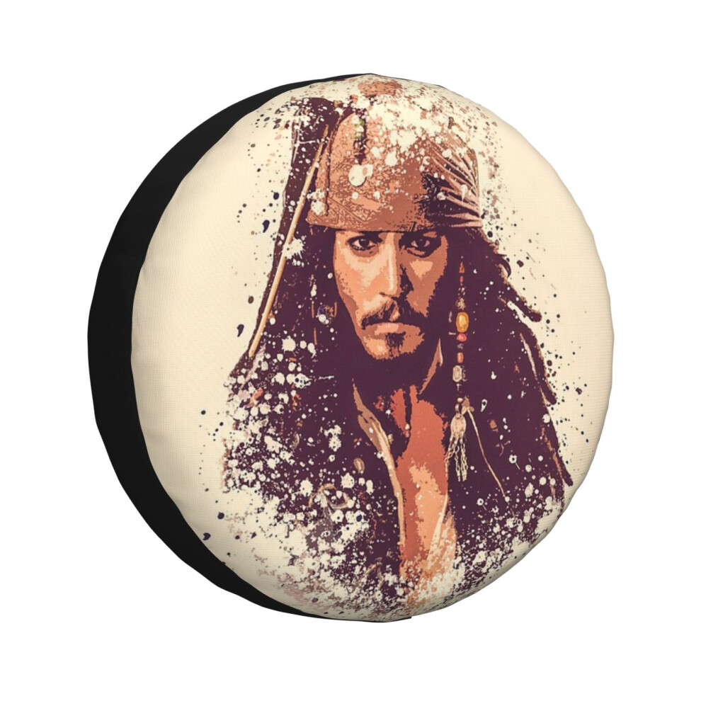 (Pirates Of The Caribbean, Jack Sparrow Splatter_212) Spare Tire Cover For Rv Trailer, Waterproof Wheel Covers Protectors Camper Fit For Jeep Wrangler 6931076125912