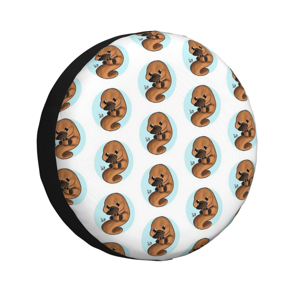 (Plati The Platypus_2505) Spare Tire Cover For Rv Trailer, Waterproof Wheel Covers Protectors Camper Fit For Jeep Wrangler Rv Suv Van Truck Travel Veh 6931076125653