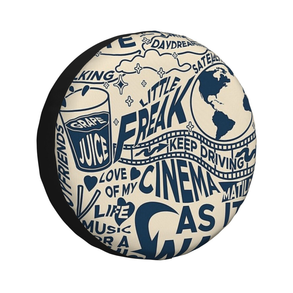 (Playlist House_1356) Spare Tire Cover for RV Trailer, Waterproof Wheel Covers Protectors Camper Fit for Jeep Wrangler Rv SUV Van Truck Travel Vehicle-image-OPC-PGN7HRZ-NEW