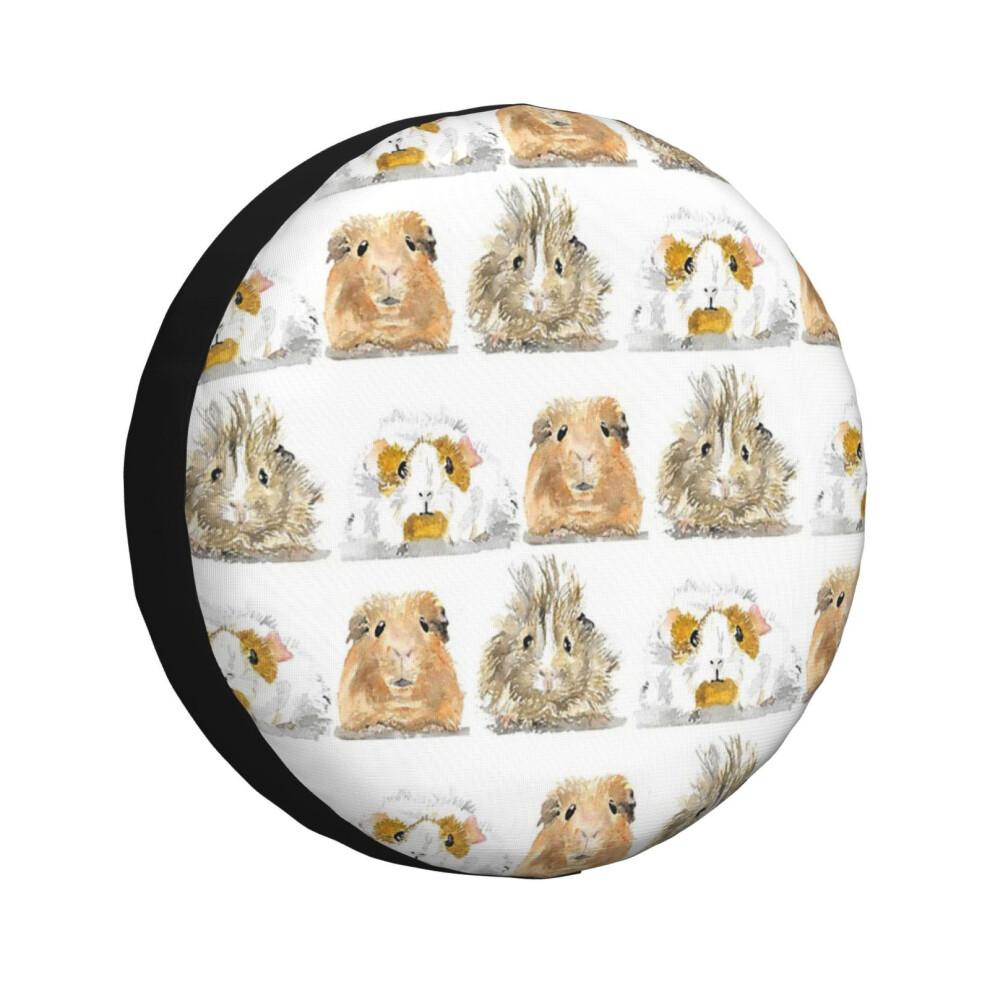 (So Many Guinea Pigs! Watercolour_7462) Spare Tire Cover For Rv Trailer, Waterproof Wheel Covers Protectors Camper Fit For Jeep Wrangler Rv Suv Van Tr 6931076134440