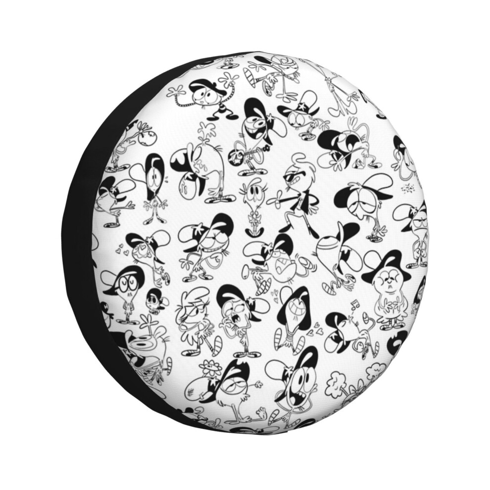 (So Many Wanders_4613) Spare Tire Cover For Rv Trailer, Waterproof Wheel Covers Protectors Camper Fit For Jeep Wrangler Rv Suv Van Truck Travel Vehicl 6931076134426