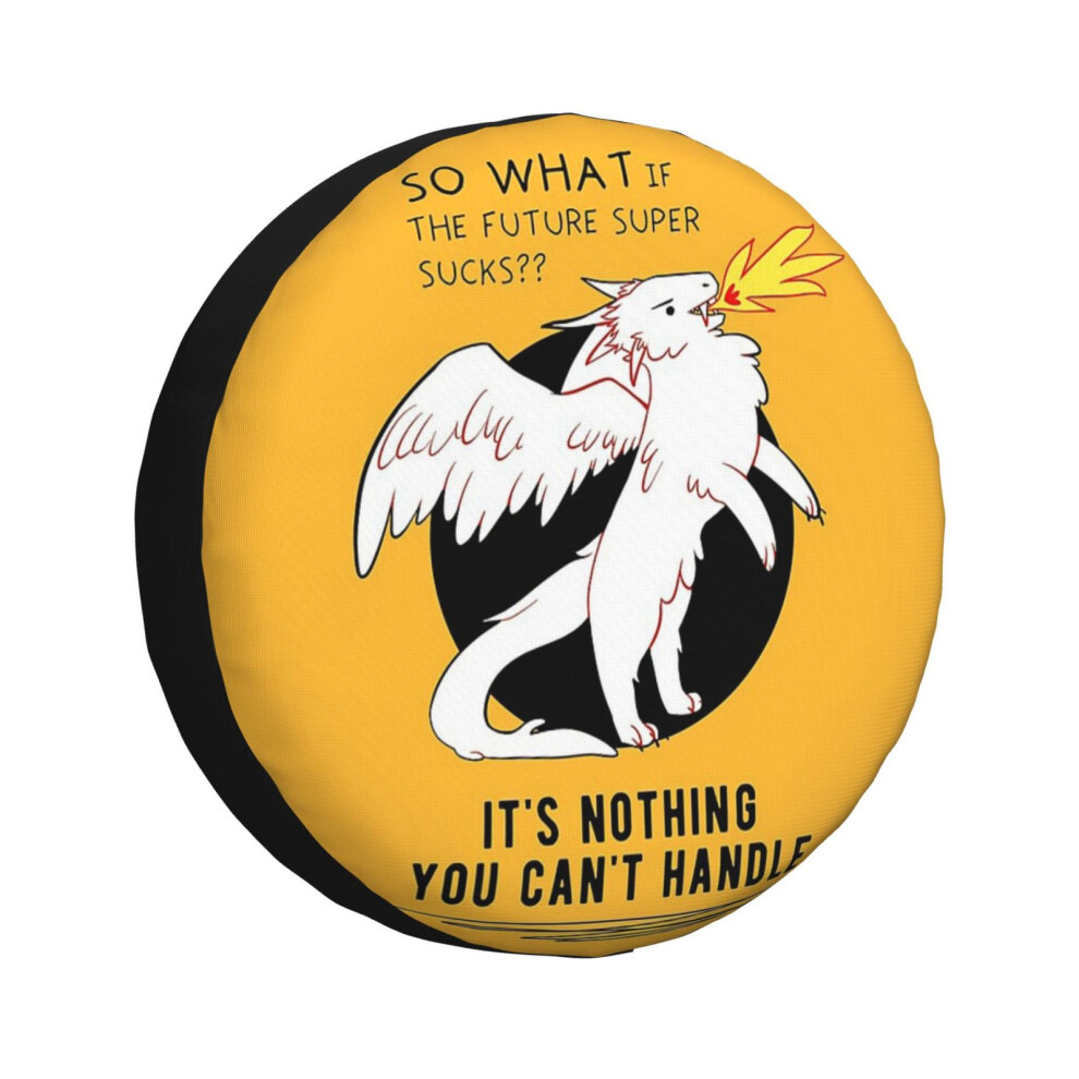 (So What If The Future Super Sucks Furry Dragon_1375) Spare Tire Cover For Rv Trailer, Waterproof Wheel Covers Protectors Camper Fit For Jeep Wrangler 6931076134402
