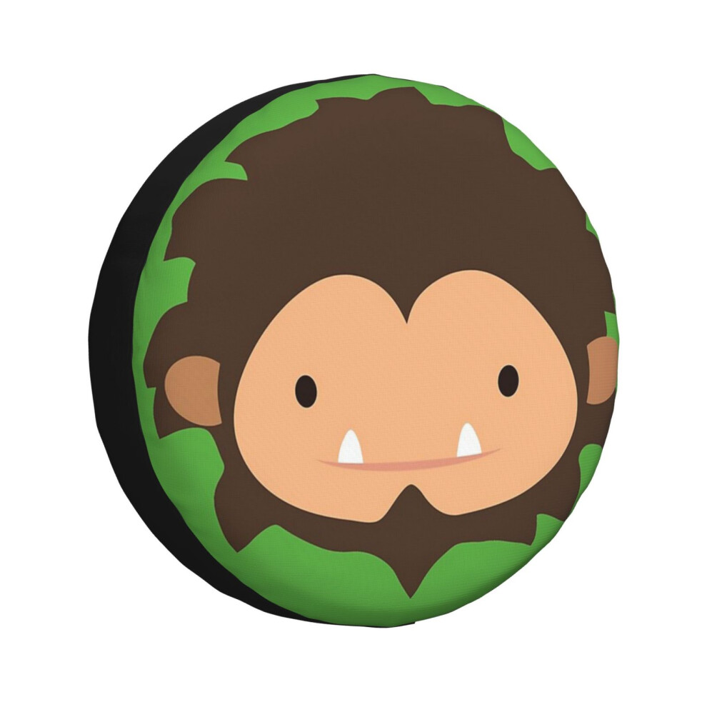 (Sneaky Sasquatch Big Head_1240) Spare Tire Cover For Rv Trailer, Waterproof Wheel Covers Protectors Camper Fit For Jeep Wrangler Rv Suv Van Truck Tra 6931076134556