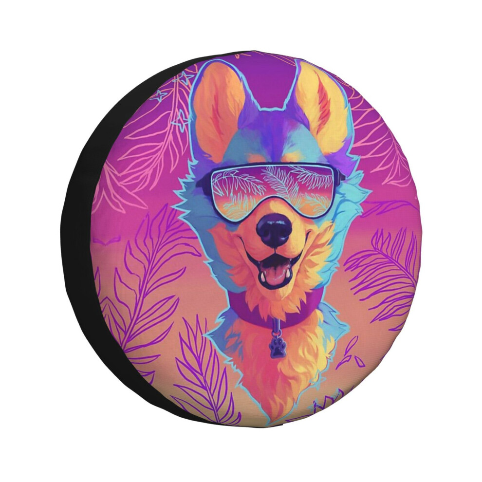 (Sparkle Dog (Furry Merch)_3173) Spare Tire Cover For Rv Trailer, Waterproof Wheel Covers Protectors Camper Fit For Jeep Wrangler Rv Suv Van Truck Tra 6931076133313