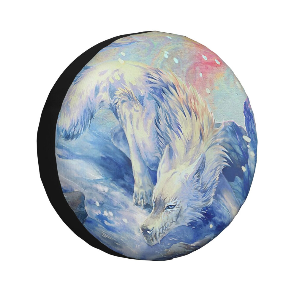 (Skoll - Watercolor_2133) Spare Tire Cover For Rv Trailer, Waterproof Wheel Covers Protectors Camper Fit For Jeep Wrangler Rv Suv Van Truck Travel Veh 6931076135300